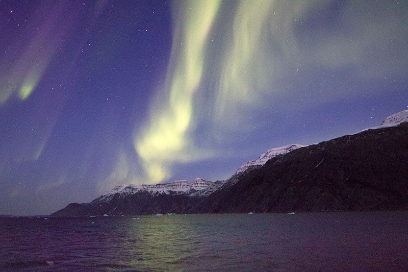 Aurora Borealis in East Greenland - Photo Credit: C. King