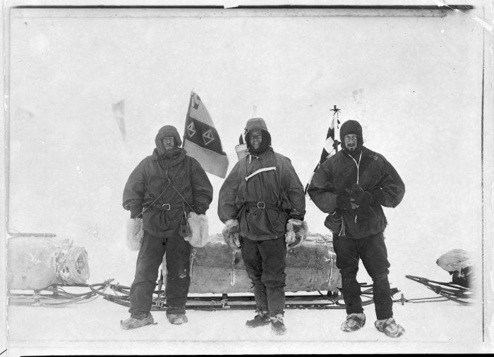 Ernest Henry Shackleton, Robert Falcon Scott, and Edward Adrian Wilson