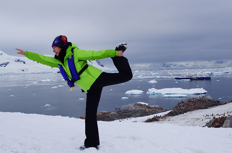 Yoga in Antarctica
